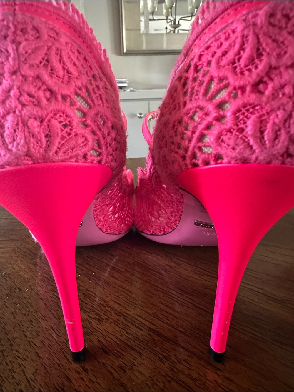 Gucci Virginia Lace Maryjane pump 39.5 - Picture 4 of 8